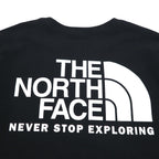 THE NORTH FACE バックロゴプリント Tシャツ L ブラック コットン US規格