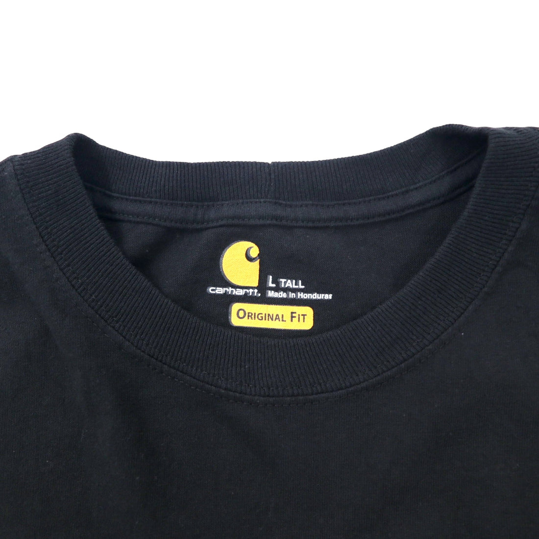 Carhartt Pocket T-Shirt Pocket TL TALL Black Cotton ORIGINAL FIT