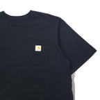 Carhartt Pocket T-Shirt Pocket TL TALL Black Cotton ORIGINAL FIT