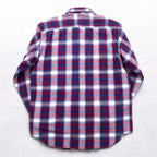 Wrangler TRAIL 90s Flannel Work Shirt, Medium, Blue, Check, Cotton