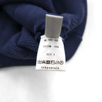 crepuscule Knit Cardigan, Pique, Medium, Navy, Border Moss Stitch V/N Cardigan, Oversized, Made in Japan, 2001-002