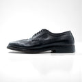 Churchill Wingtip Full Brogue Dress Shoes, Size 27.5cm, Black Grain Leather, 70084