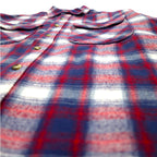 Wrangler TRAIL 90s Flannel Work Shirt, Medium, Blue, Check, Cotton