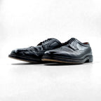 Churchill Wingtip Full Brogue Dress Shoes, Size 27.5cm, Black Grain Leather, 70084