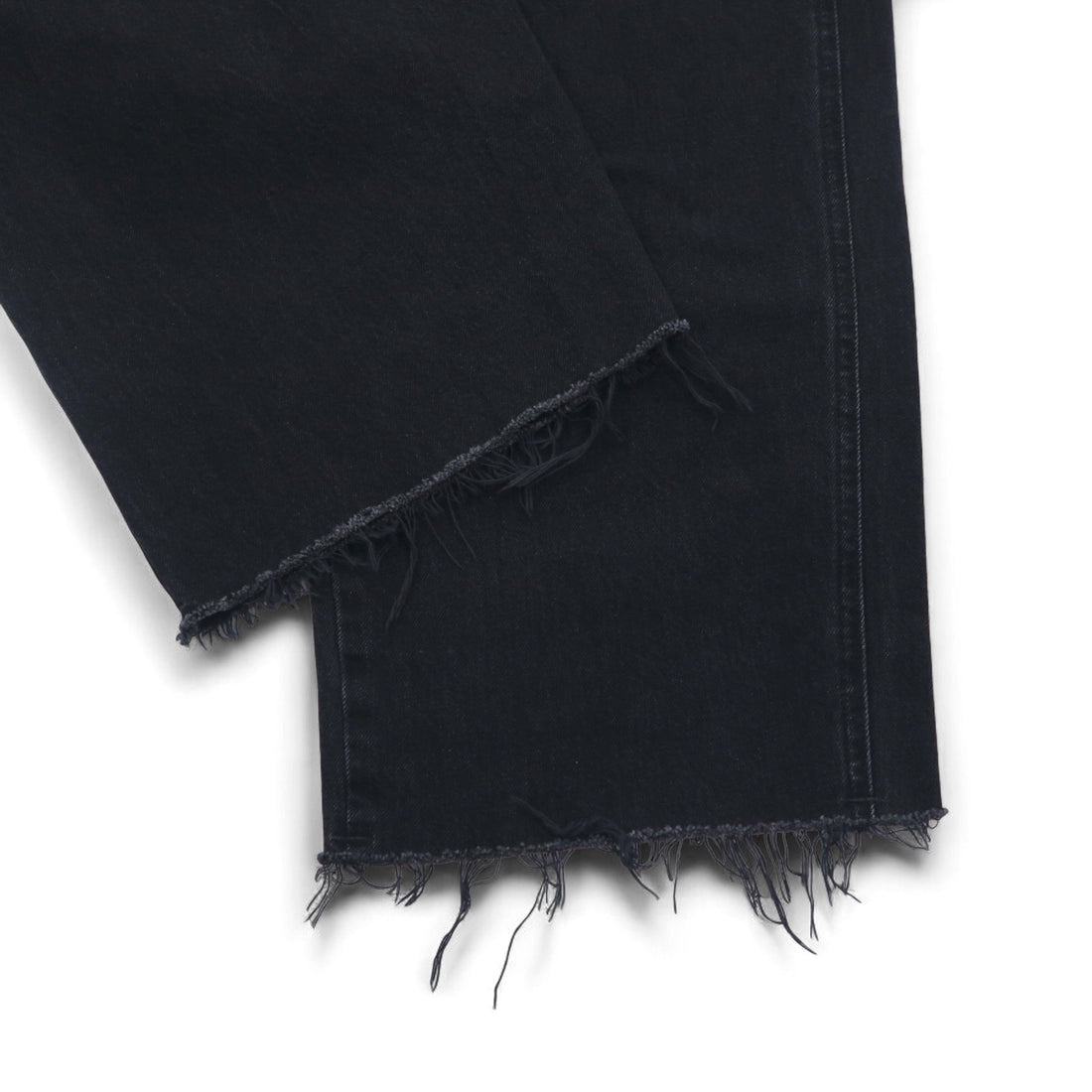 Lee ラップパンツ ワイド デニムパンツ XS ブラック カットオフ LL6072-383 未使用品