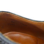 Churchill Wingtip Full Brogue Dress Shoes, Size 27.5cm, Black Grain Leather, 70084