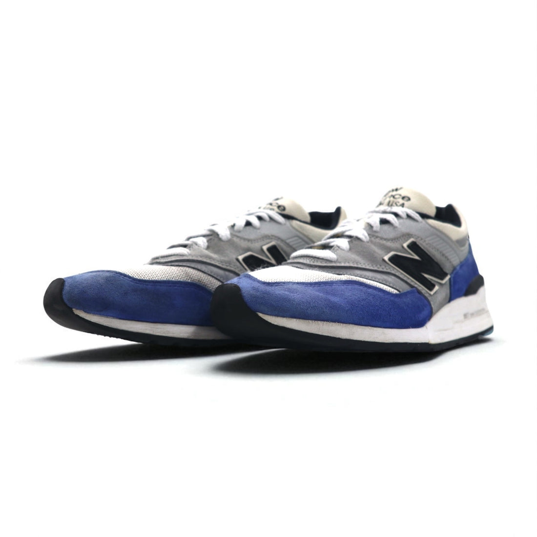 new balance USA製 M997 OGA スエード スニーカー 27.5cm ブルー グレー レザー メッシュ
