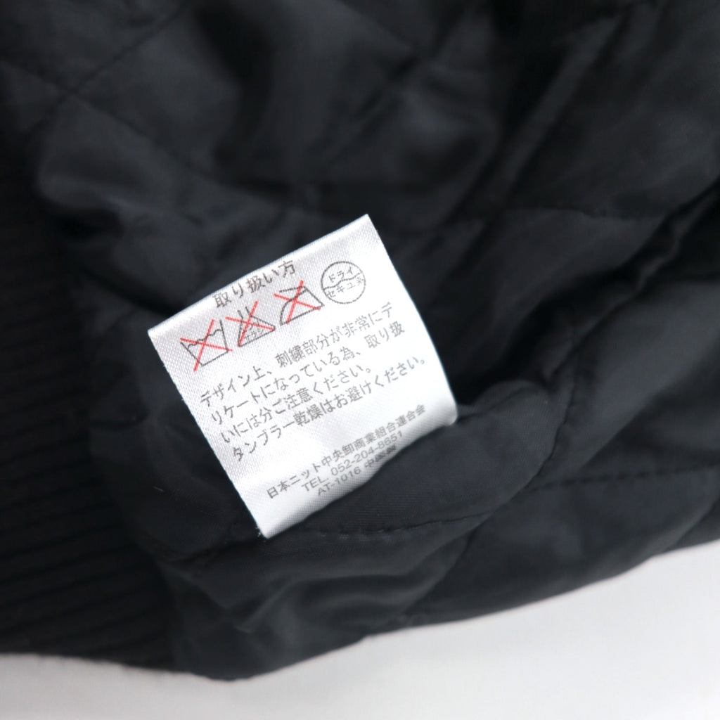 Kyoka Suigetsu Satin Sukajan M Black Quilted Liner Dragon Cherry Blossom Embroidery