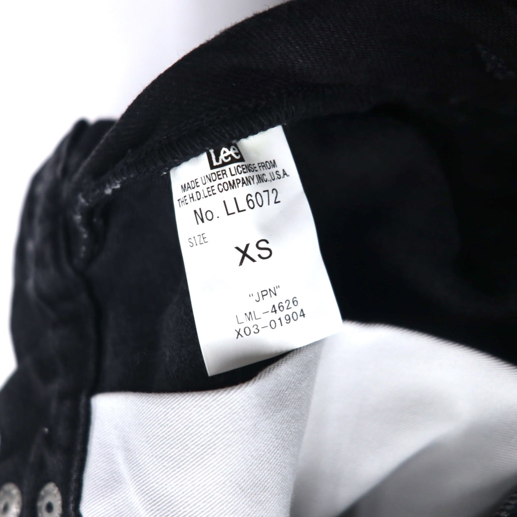 Lee ラップパンツ ワイド デニムパンツ XS ブラック カットオフ LL6072-383 未使用品