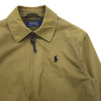 POLO RALPH LAUREN スウィングトップ ハリントンジャケット M カーキ コットン TALONジップ スモールポニー刺繍