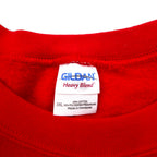 Vintage Collage Sweatshirt, GILDAN College Print, Red, XL, NEBRASKA