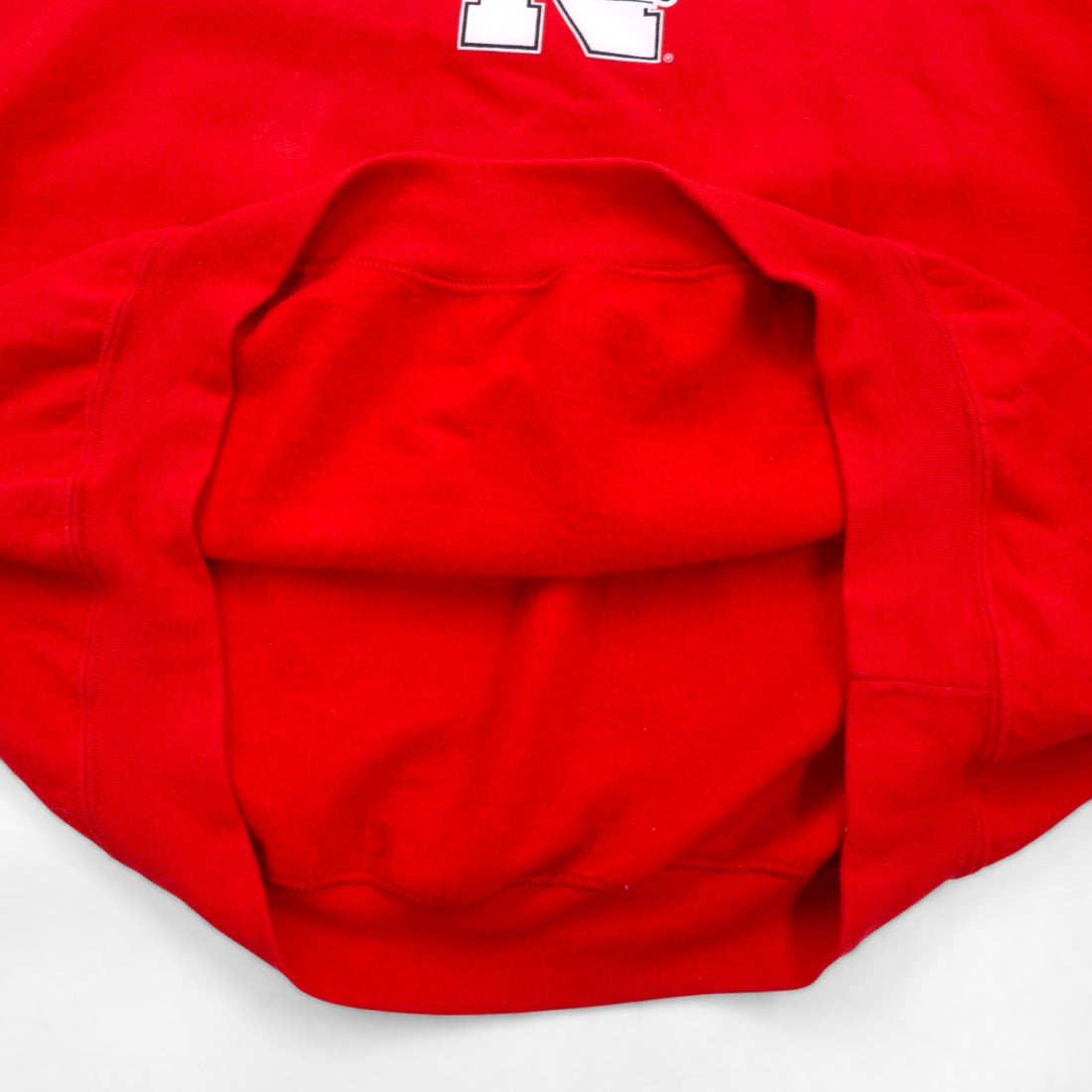 Vintage Collage Sweatshirt, GILDAN College Print, Red, XL, NEBRASKA