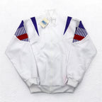 Mr DEPORTE ( asics ) 90年代 トラックジャケット ジャージ XL ホワイト ポリエステル 未使用品