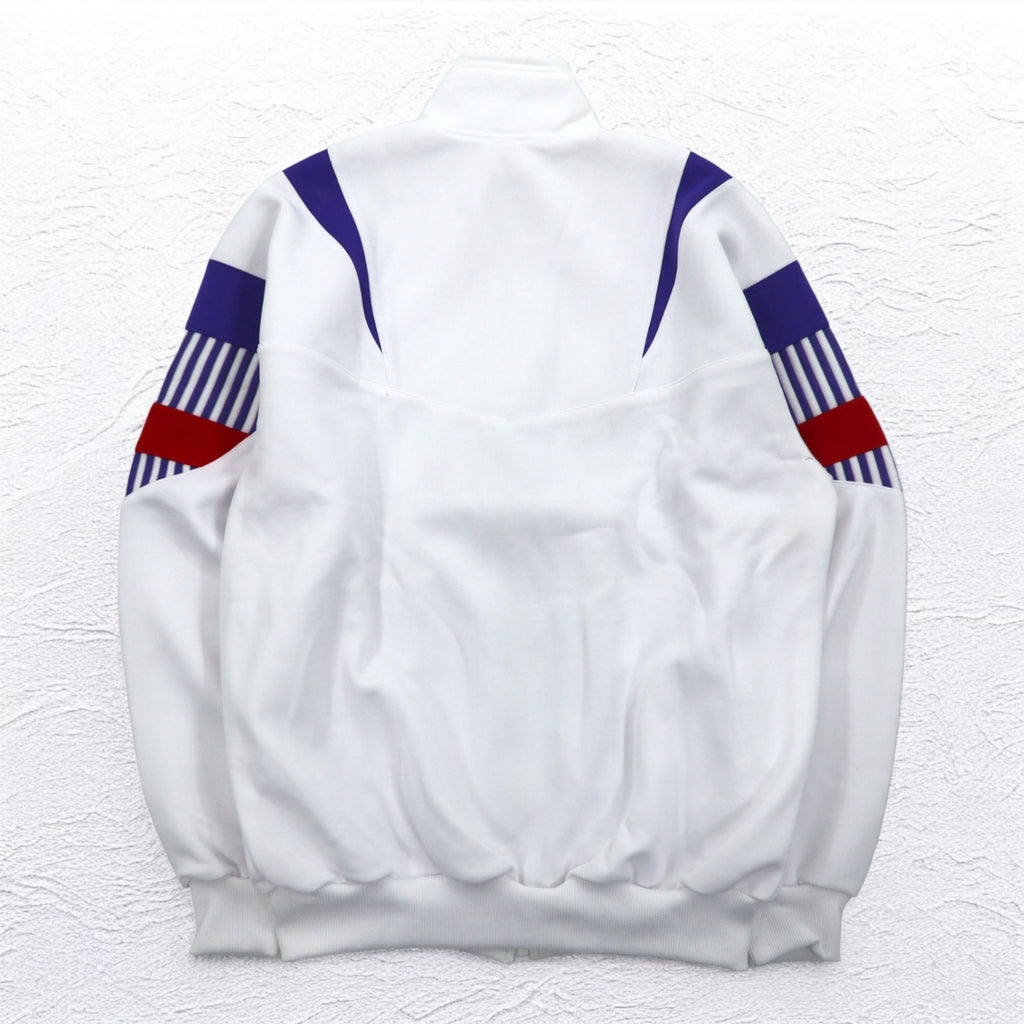 Mr DEPORTE ( asics ) 90年代 トラックジャケット ジャージ XL ホワイト ポリエステル 未使用品