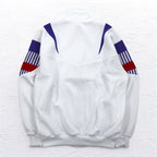 Mr DEPORTE ( asics ) 90年代 トラックジャケット ジャージ XL ホワイト ポリエステル 未使用品