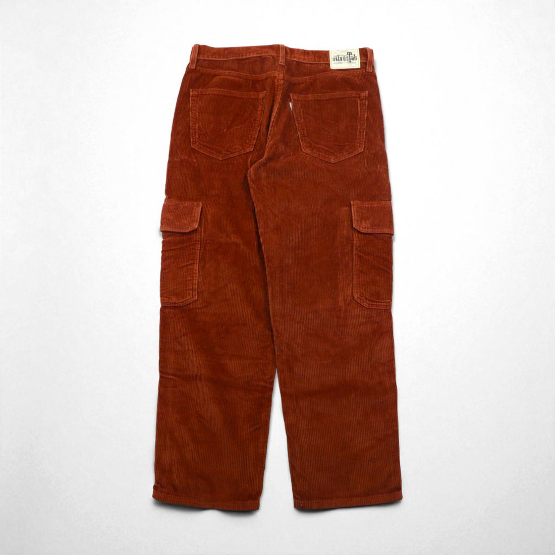 Levi's SILVER TAB ルーズフィット コーデュロイ カーゴパンツ M ブラウン LOOSE CARGOS BROWN CORDUROY ワイド A5666-0002