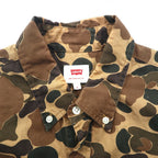 Levi's Duck Hunter Camouflage Button-Down Shirt, S, Khaki, Cotton, 19586-0042