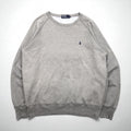 Polo Ralph Lauren 90年代 日本製 スウェット トレーナー L グレー コットン ダメージ加工