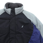 NAUTICA Reversible Volume Down Jacket 2XL Multicolor Drawcord Hood Storage