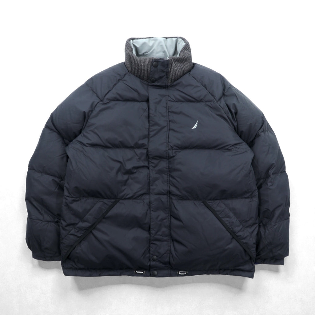 NAUTICA Reversible Volume Down Jacket 2XL Multicolor Drawcord Hood Storage