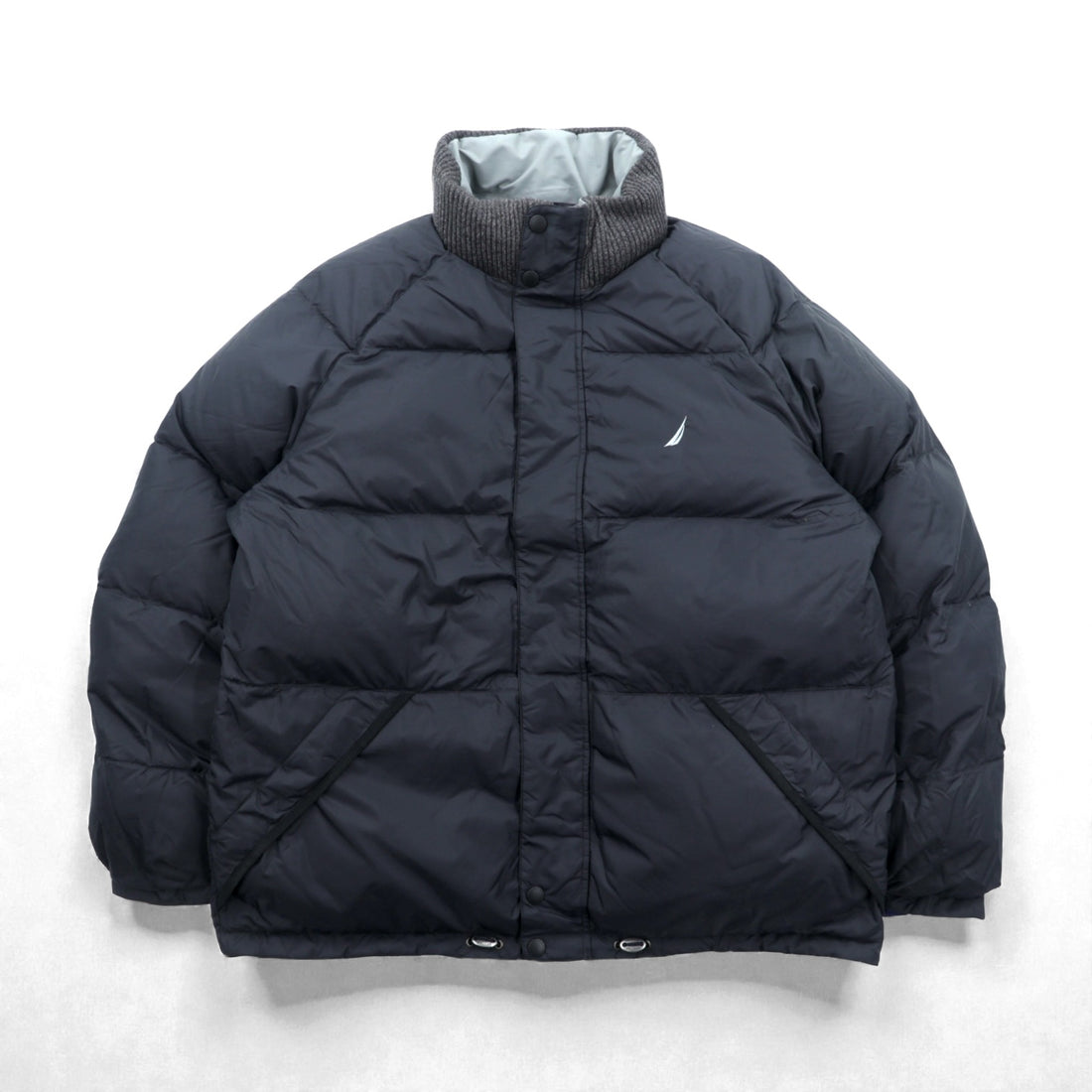 NAUTICA Reversible Volume Down Jacket 2XL Multicolor Drawcord Hood Storage
