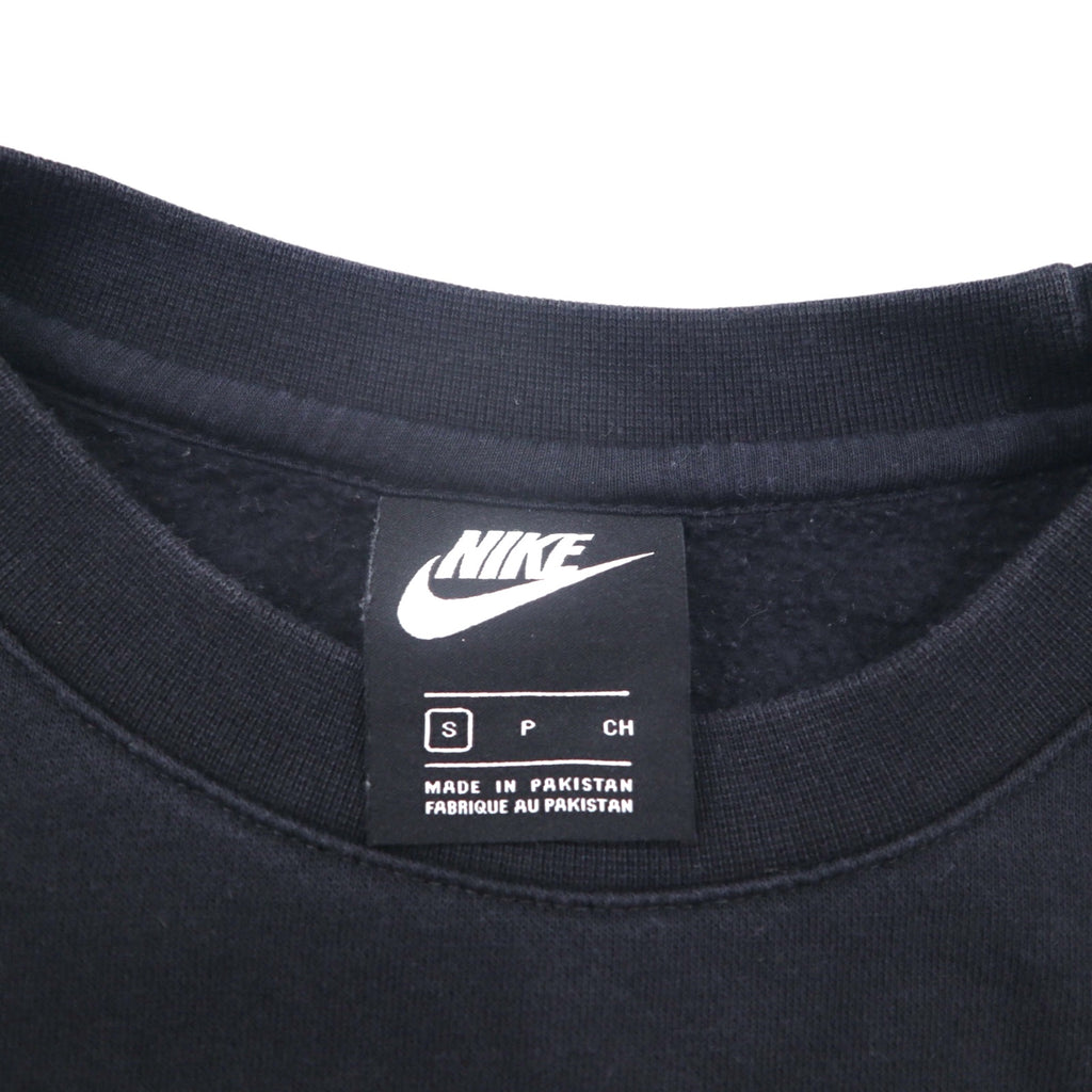 NIKE クルー フリース スウェット トレーナー S ブラック コットン JDI BSTR BV5090-010