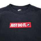 NIKE クルー フリース スウェット トレーナー S ブラック コットン JDI BSTR BV5090-010