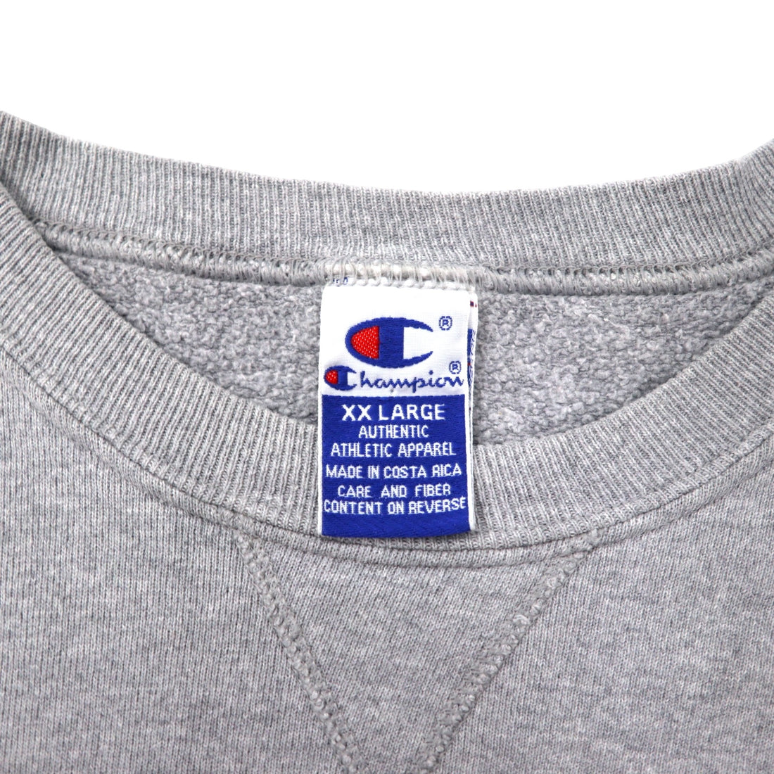 Champion 90s College Print Sweatshirt XXL Grey Cotton NCAA MICHIGAN Arch Logo Big Size Made in Costa Rica