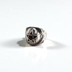 ALEX STREETER Pagan Ring (Early Model) Sterling 925 Pentagram (Five-Point Star) 