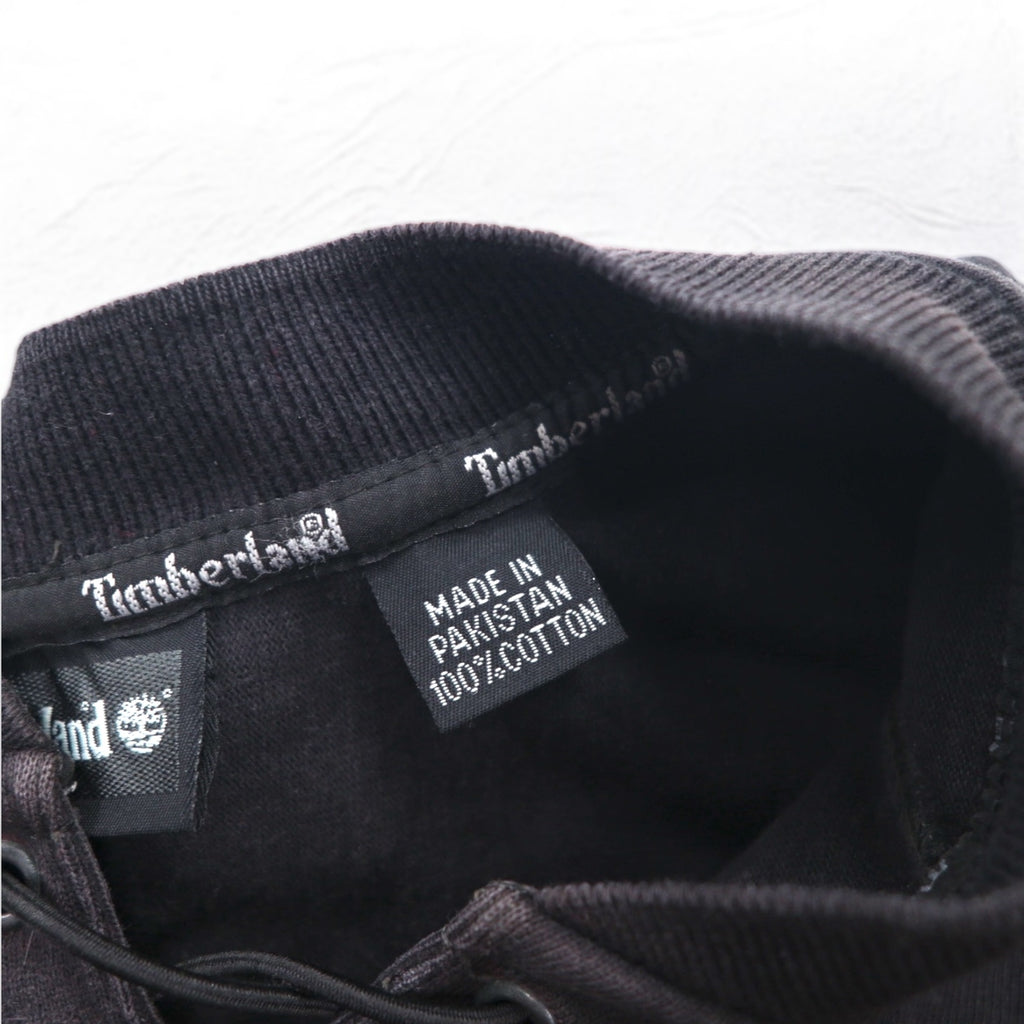 Timberland レースアップ スウェット XL ブラック コットン ロゴ刺繍