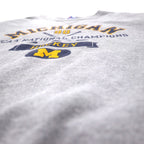 Champion 90s College Print Sweatshirt XXL Grey Cotton NCAA MICHIGAN Arch Logo Big Size Made in Costa Rica