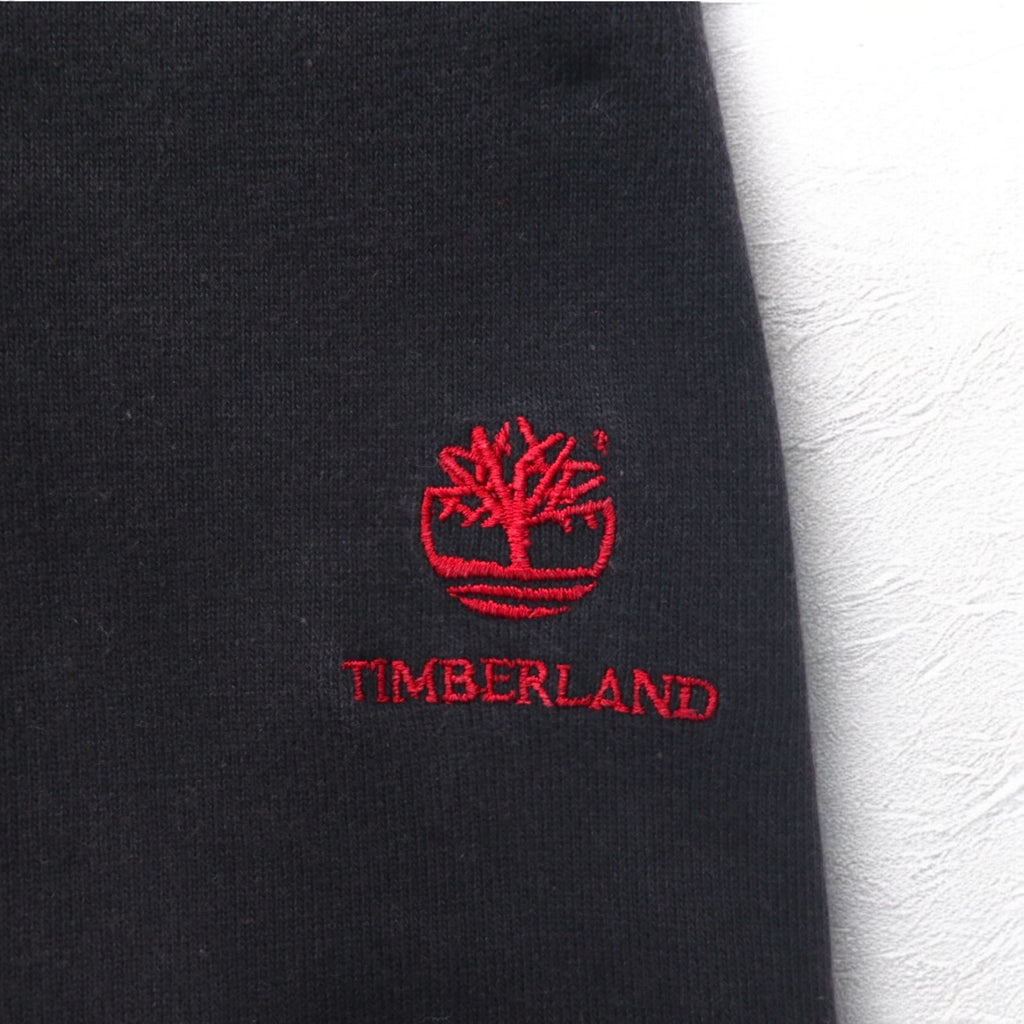 Timberland レースアップ スウェット XL ブラック コットン ロゴ刺繍