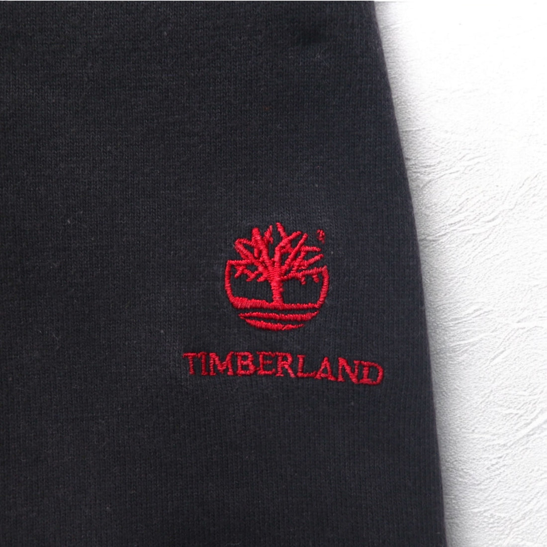 Timberland レースアップ スウェット XL ブラック コットン ロゴ刺繍