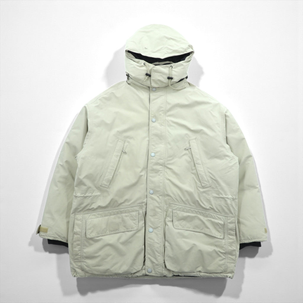 Eddie Bauer 90s Gore-Tex Waterproof Goose Down Jacket, Large, Drawcord, Detachable Hood