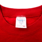 DELTA USA製 90年代 FIFTY-FIFTY カレッジ プリント スウェット L レッド コットン ポリエステル 裏起毛 MODESTO