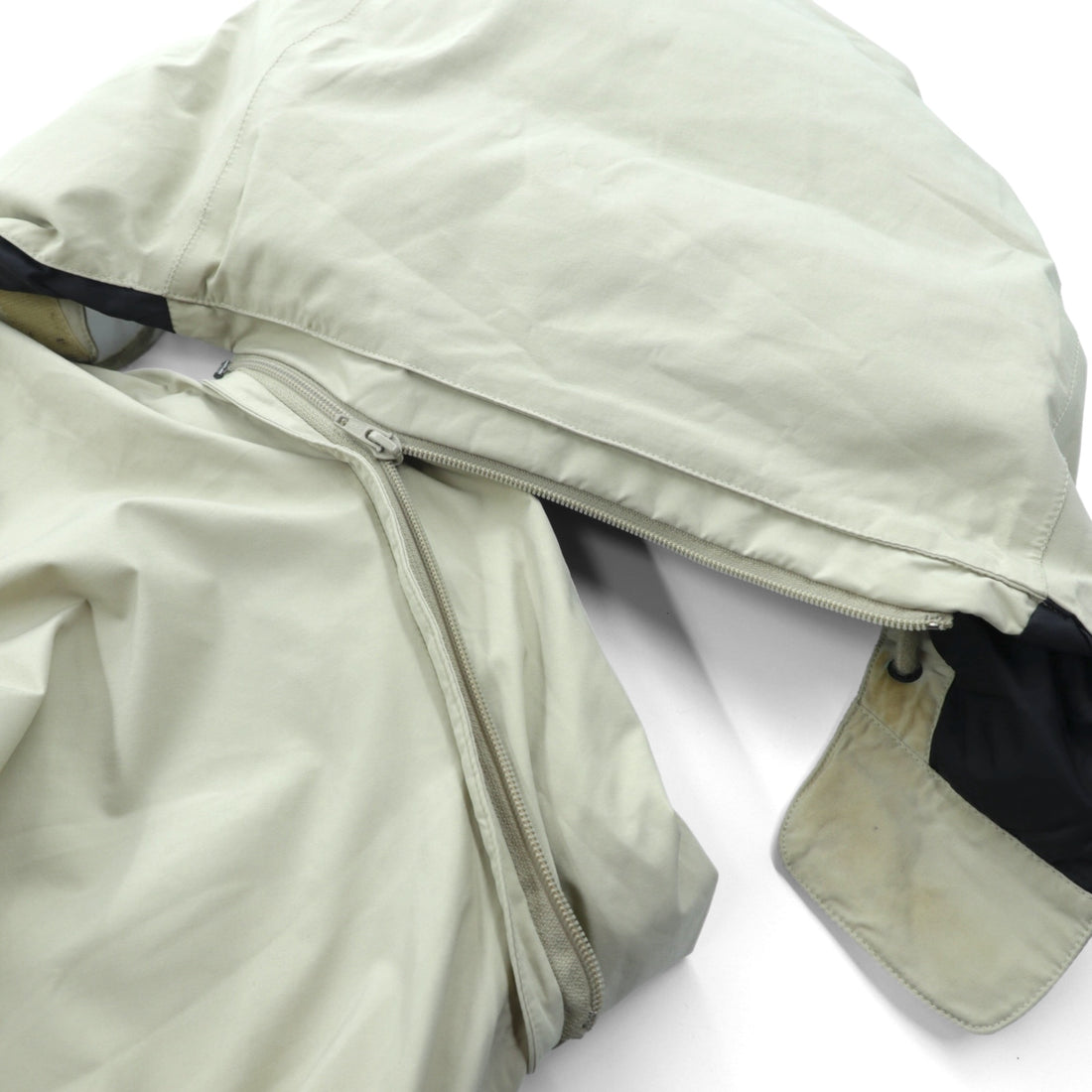 Eddie Bauer 90s Gore-Tex Waterproof Goose Down Jacket, Large, Drawcord, Detachable Hood