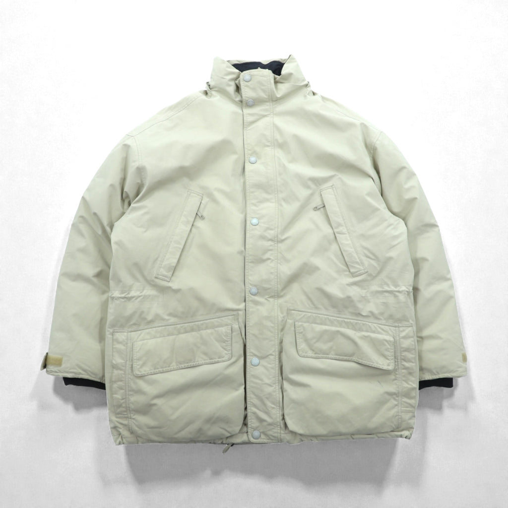 Eddie Bauer 90s Gore-Tex Waterproof Goose Down Jacket, Large, Drawcord, Detachable Hood