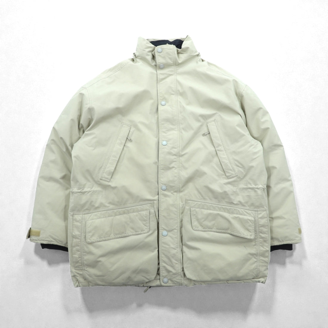 Eddie Bauer 90s Gore-Tex Waterproof Goose Down Jacket, Large, Drawcord, Detachable Hood