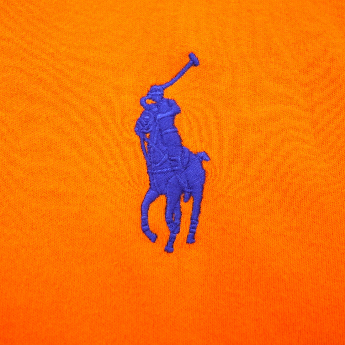 POLO GOLF RALPH LAUREN ハーフジップ スウェット トレーナー M オレンジ ポニー刺繍