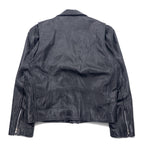 パキスタン製 90年代 パキジャン ダブルライダース レザージャケット XL ブラック GENUINE Leather レザー キルティングライナー