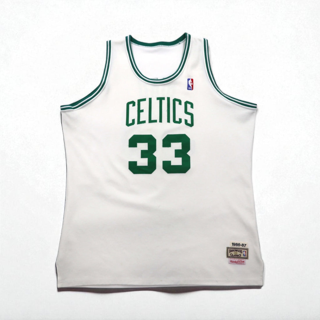 mitchell&amp;ness USA made game shirt basketball tank top 3XL big size white CELTICS numbering NBA HARDWOOD CLASSICS