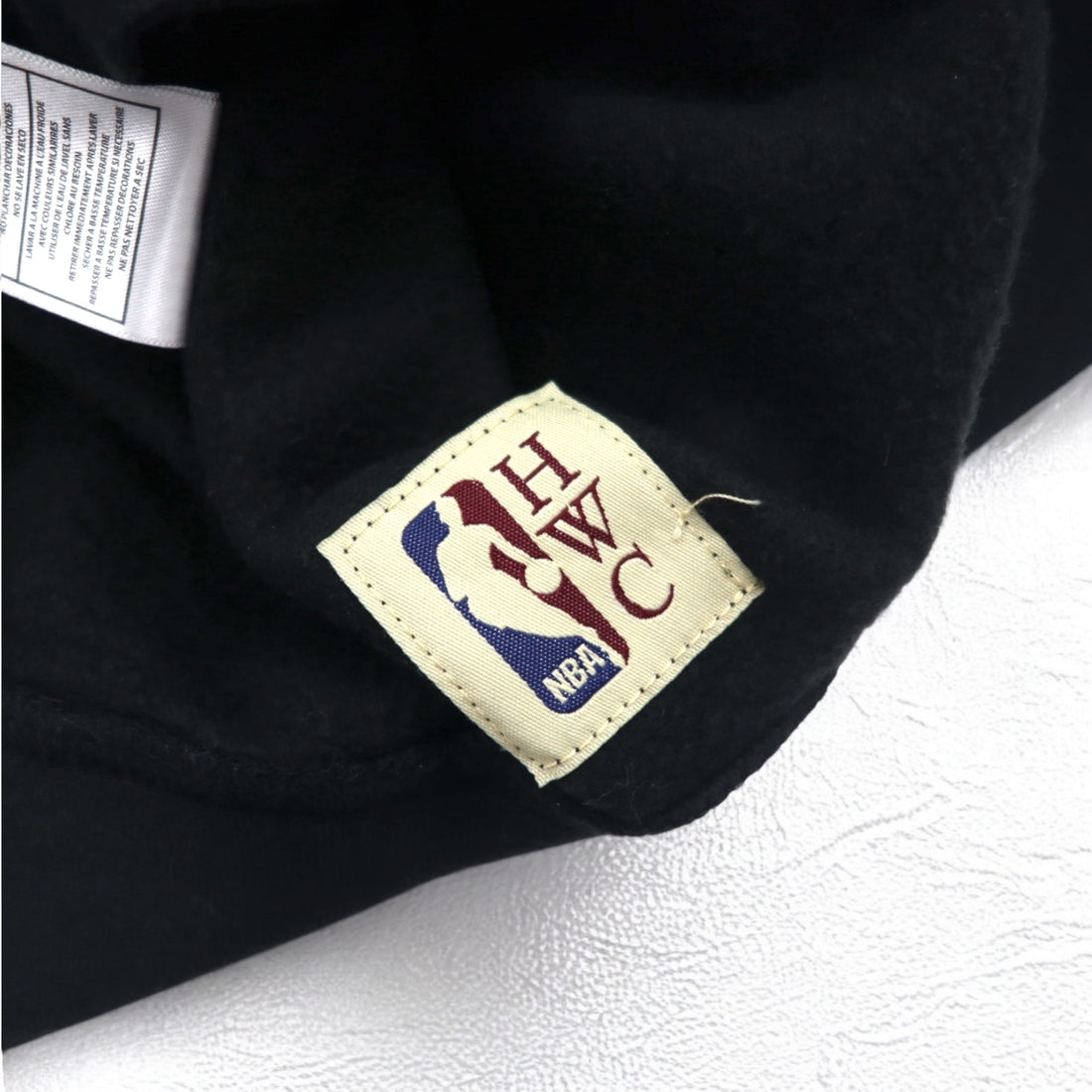 mitchell &amp; ness sweatshirt L black color block cotton fleece lining NBA KANSAS CITY KINGS