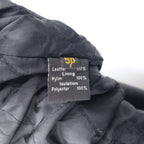 パキスタン製 90年代 パキジャン ダブルライダース レザージャケット XL ブラック GENUINE Leather レザー キルティングライナー