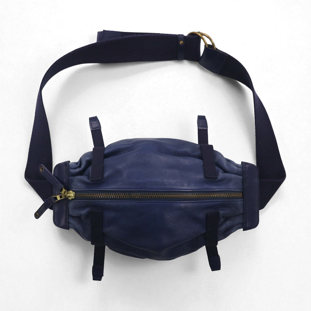 master-piece (MSPC PRODUCT) Navy Leather Body Bag