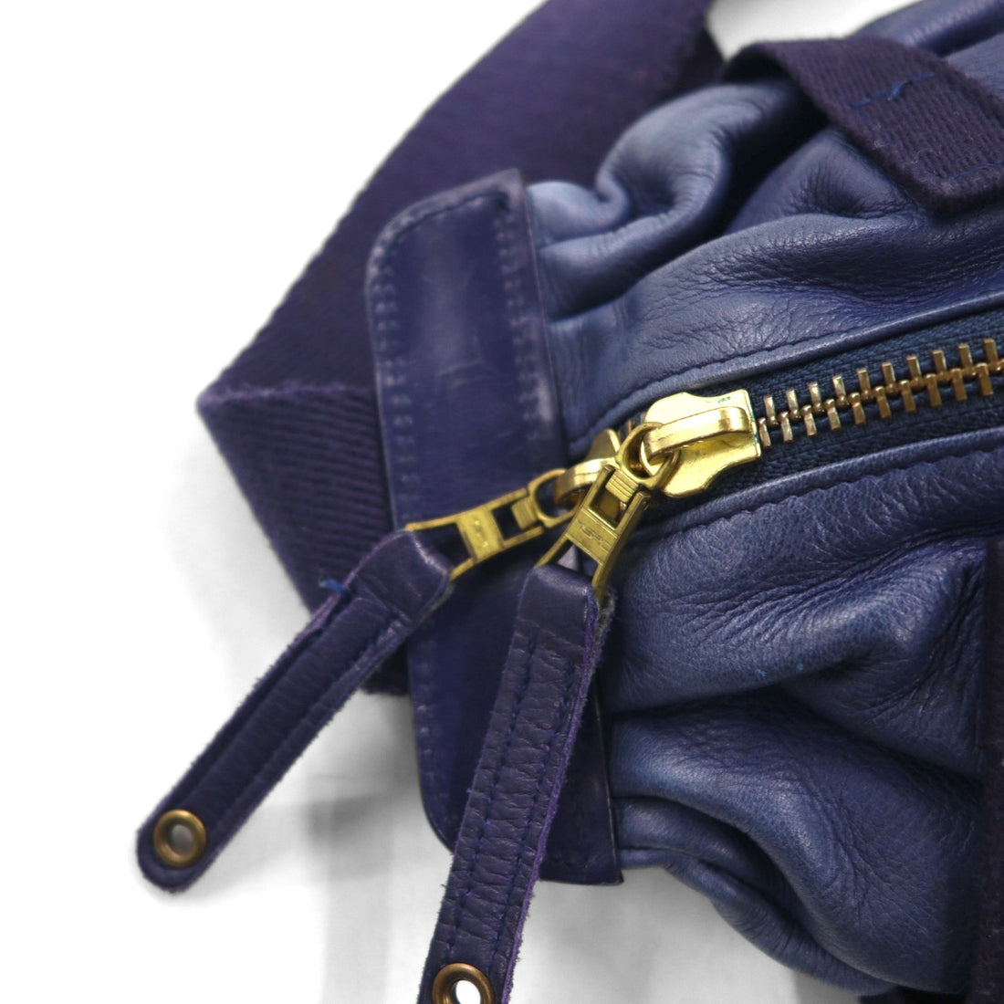 master-piece (MSPC PRODUCT) Navy Leather Body Bag