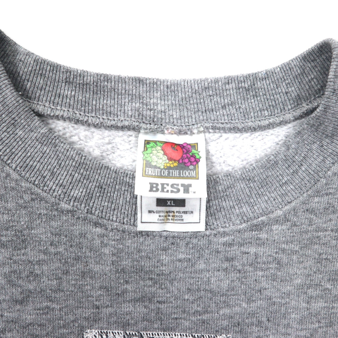 FRUIT OF THE LOOM PRINTED SWEATSHIRT XL GREY COTTON COLORADO MADE IN MEXICO