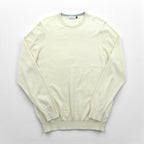 BARNEYS NEW YORK Made in Japan Knit Sweater L White Wool 23538519