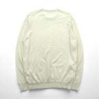 BARNEYS NEW YORK Made in Japan Knit Sweater L White Wool 23538519