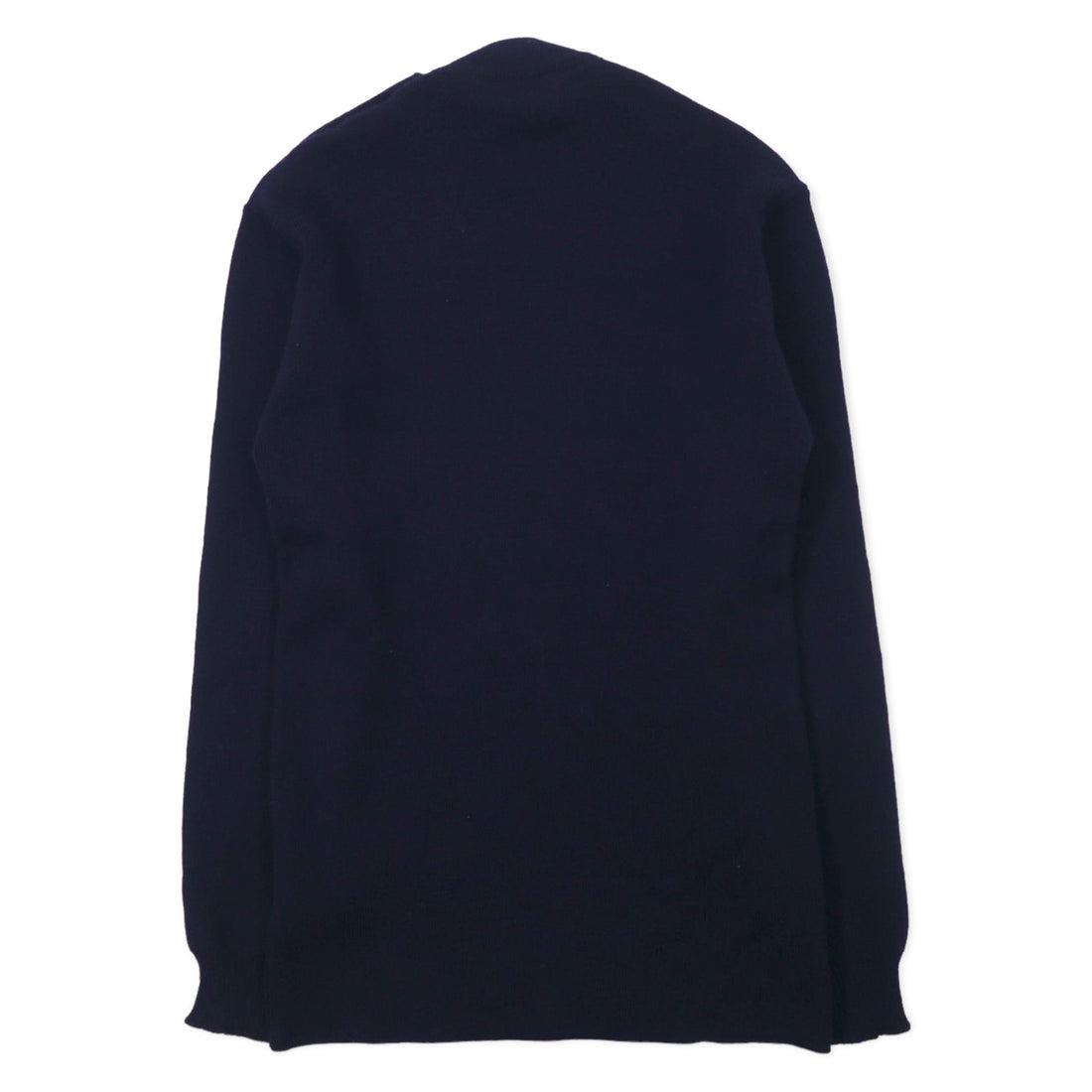 SAINT JAMES French-made high-gauge knit marine sweater, L, navy, wool, sheep's wool, shoulder buttons