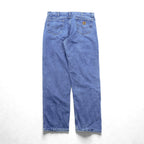 Carhartt Made in USA Flannel Lined Denim Pants, Jeans, XL, Indigo Lining, Check, Big Size B21DST